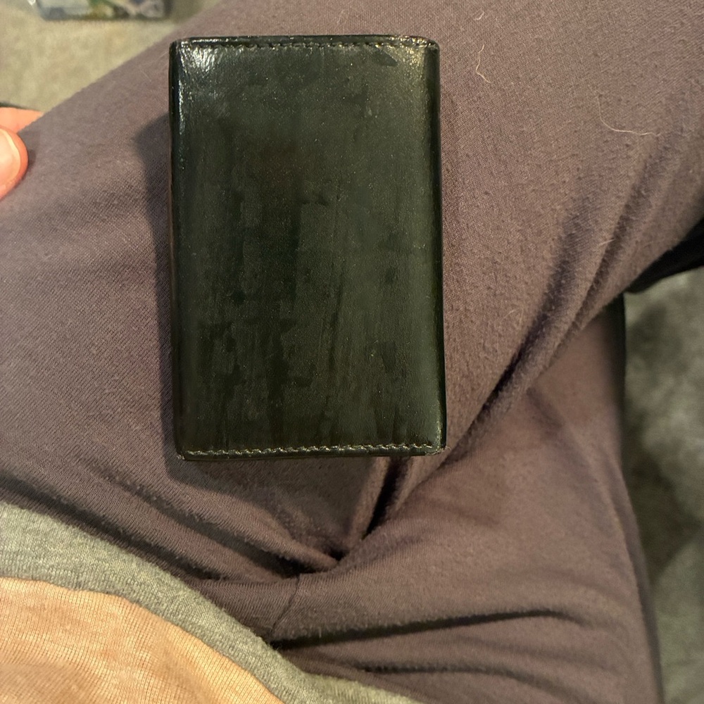 Gucci Black Leather Wallet with Silver Logo Leather Key Holder Italy - Picture 6 of 7